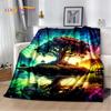 Nature Tree of Life Nordic Mythology Yggdrasil Soft Throw Blanket for Home Bedroom Bed Sofa Picnic Travel Office Gift Cover Kids