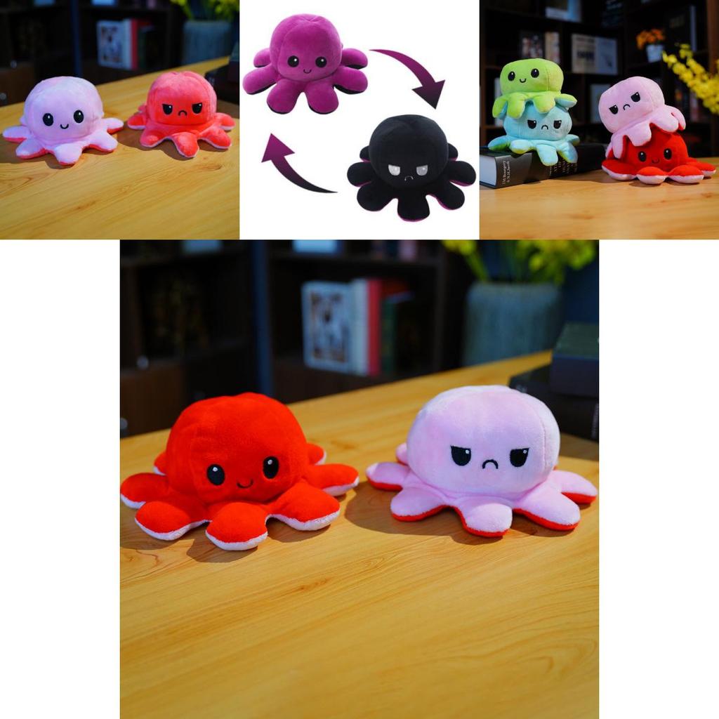 Adorable Octopus Plush Toy Short Plush Material Various Color Options