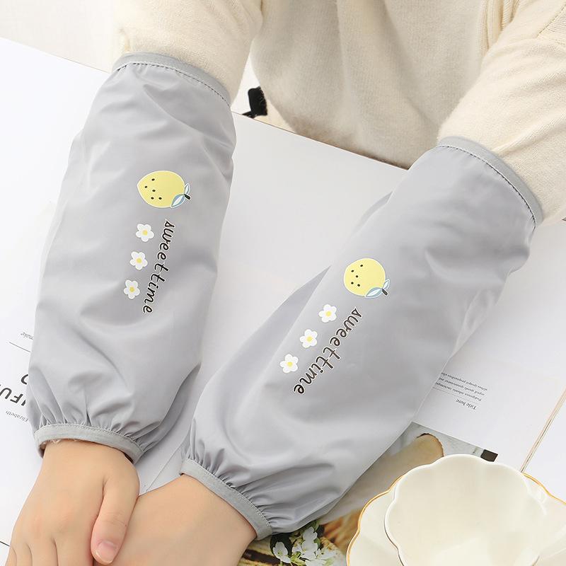 

Waterproof Oversleeves Housework Cleaning Long Anti-Dirty Sleeve Sleeve Cuff Protection Kitchen Accessories серый