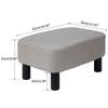 IBUYKE Small Suitable for Living and 80kg Weight with Light Ottoman, Footrest, High-Resilience Stool, Rooms, Entryways, Bedrooms, Capacity, Legs,