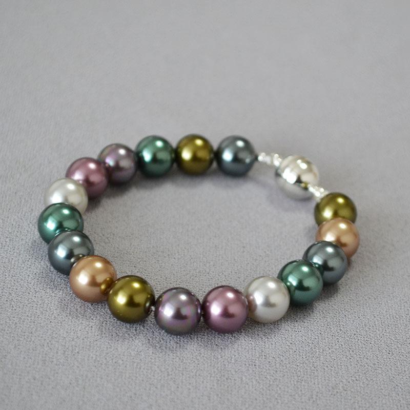 Mix And Match Colorful Highlight Pearl Ankara Red High-End Retro Necklace Collarbone Chain Women