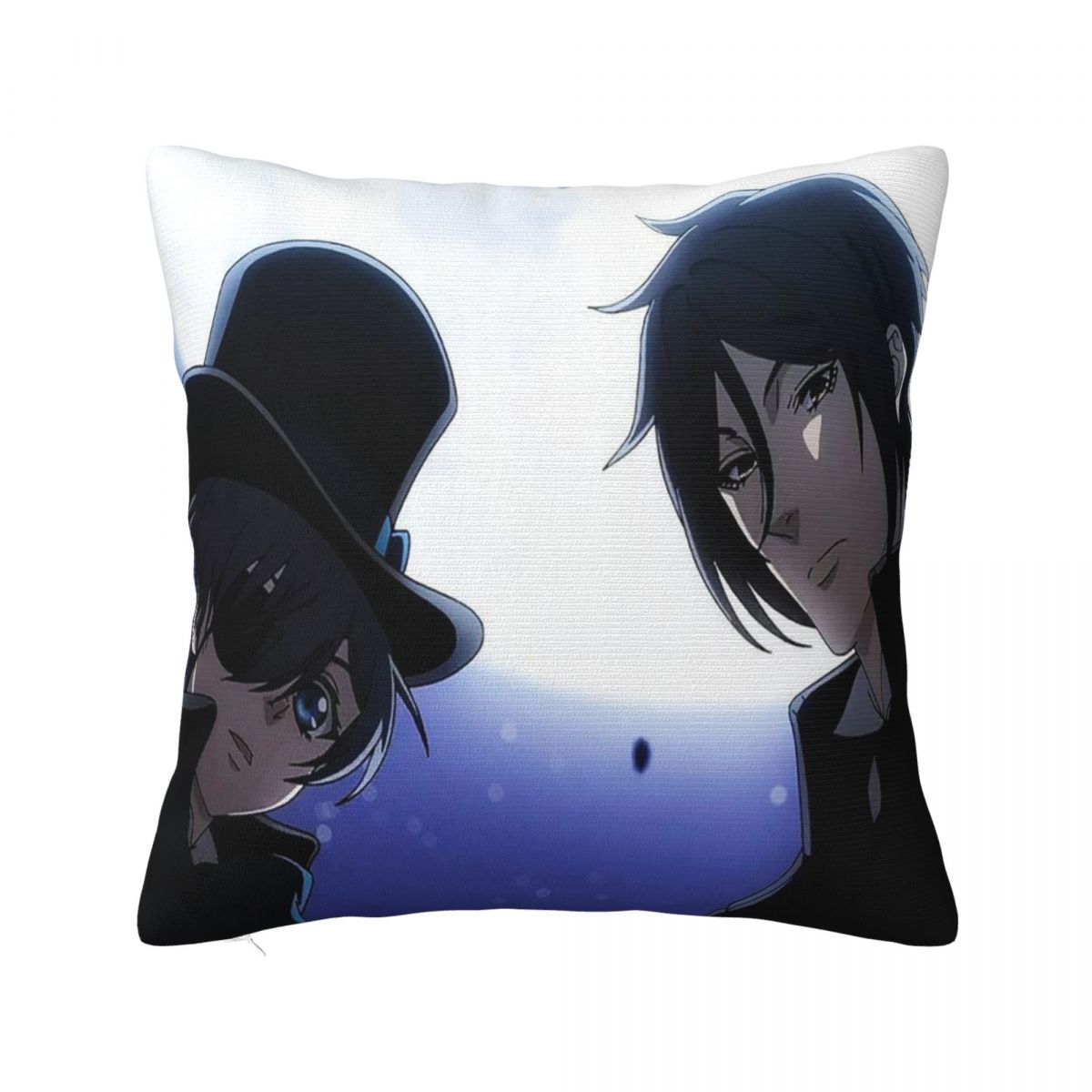 Приключенческое аниме Темный дворецкий Квадратная наволочка Чехол для подушки Наволочка Декоративная наволочка для дома Спальни Автомобиля 12x12Inch
