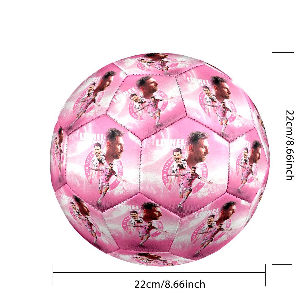 Posizione di Celebrazione di Messi Taglia 5 Calcio Pallone da Calcio Cucito a Macchina Universale per Interni/Esterni Regalo Commemorativo Perfetto per gli Amanti del Calcio