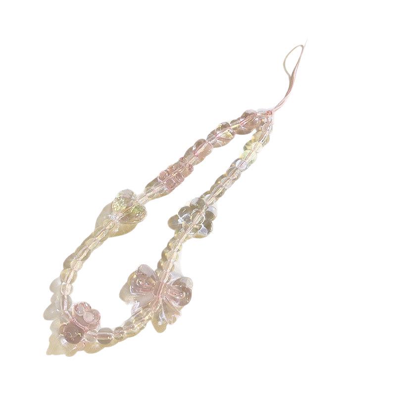 Sweetheart Bow Crystal Bear Phone Lanyard & Camera Wrist Strap