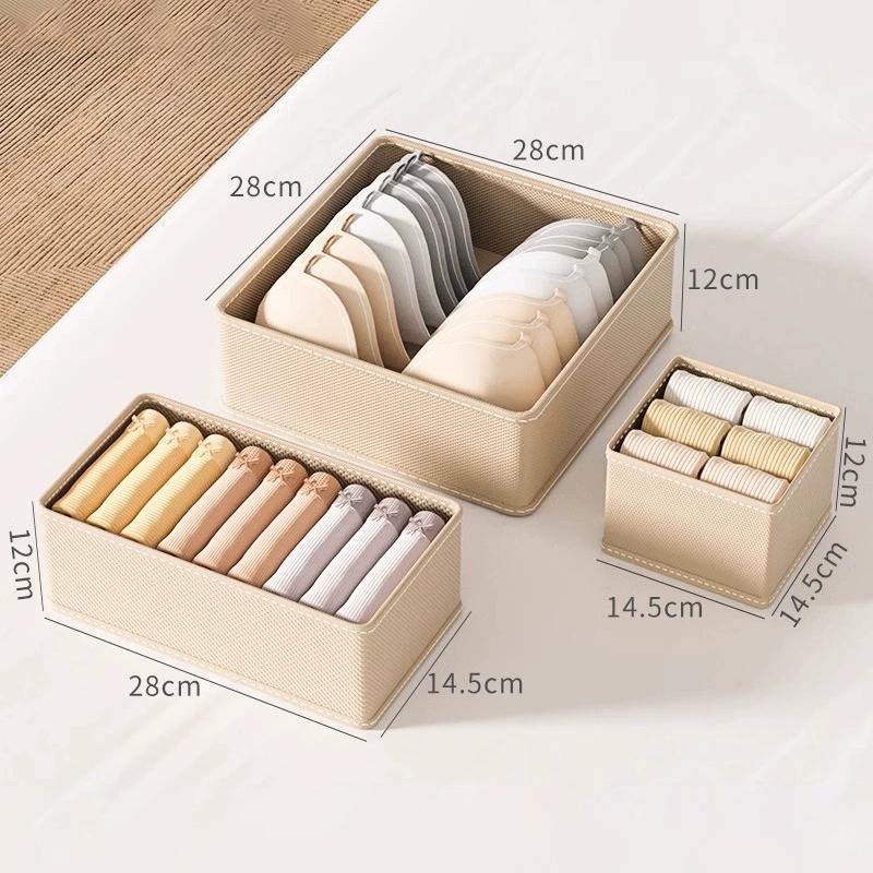 

Fabric Wardrobe Underwear Storage Box Drawer Closet Organizers for Clothing Jeans Socks Skirts Bra Efficient pro Storage Solutio