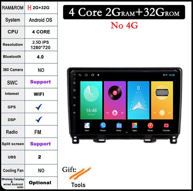 

9 lnch Android 14 For Honda Jazz 4 Fit 4 2020 - 2022 Car Radio GPS Navigation Multimedia Player Stereo Head Unit QLED Screen
