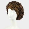 Bonnet de Nuit en Satin pour Femmes avec Nœud Papillon Lien Réglable Soin des Cheveux Bonnet de Nuit Doux en Soie