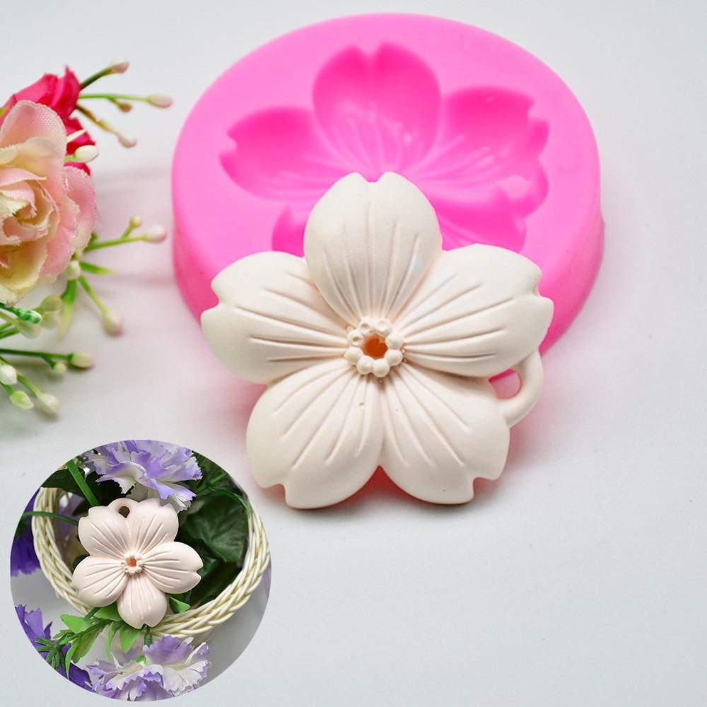 Flowers Silicone Fondant Mold Cake Decorating Chocolate Baking Mould Tool Baking Tools Kitchen