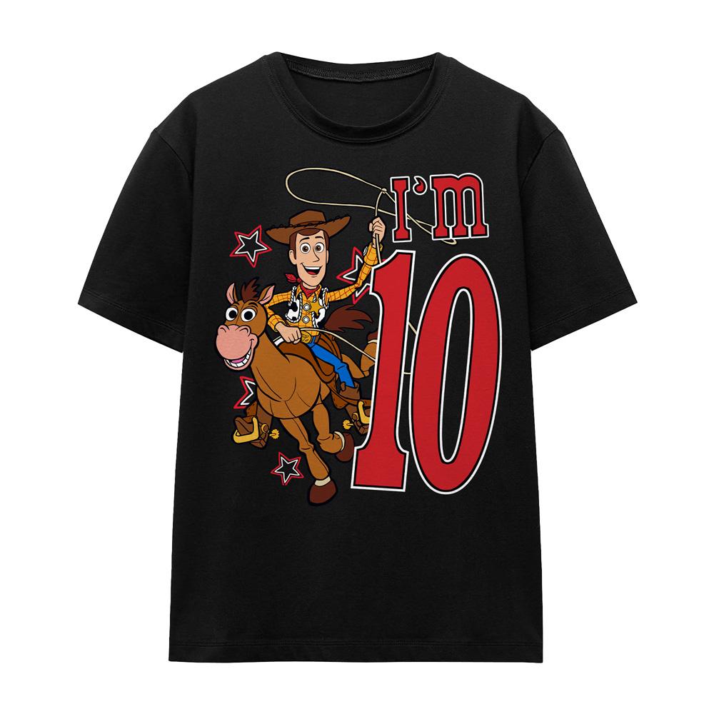 Toy Story Unisex Adult I´m 10 Woody Birthday T-Shirt