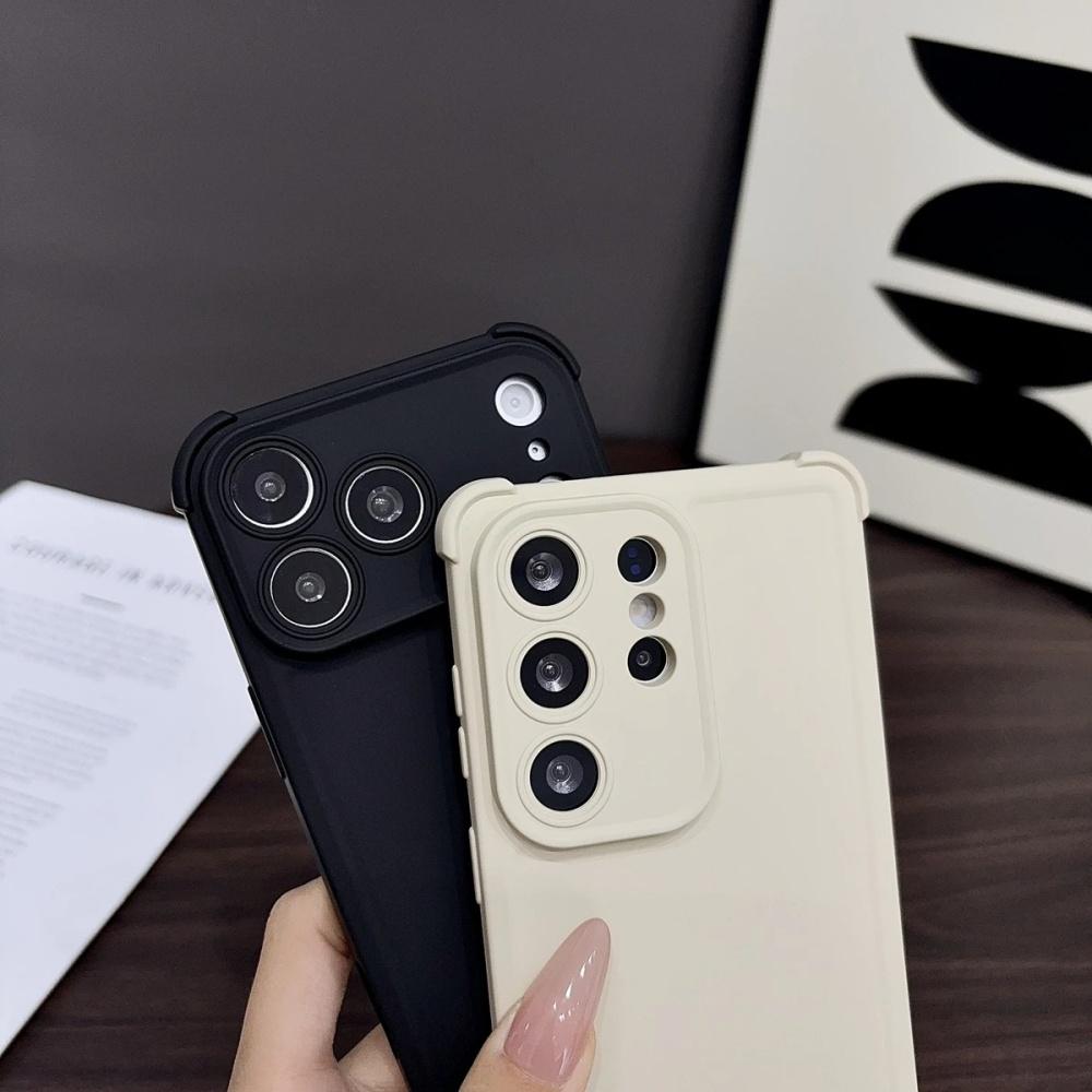 Shockproof Silicone Plain Phone Case For Samsung Galaxy S26 S25 S24 S23 Ultra Plus 23FE 22FE Note 20 Ultra 10 Plus Soft Cover