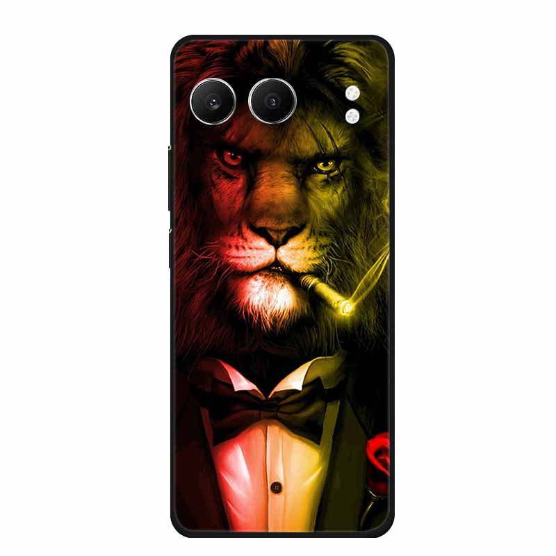 For OnePlus Nord 4 Case Nord4 Phone Cover Animal Black Silicone Soft Back Cover Cases For OnePlus Nord 4 Case 6.74" Shell Capas