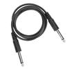 2PCS 3.3ft 6.35mm To 6.35mm Single-channel 1/4in Straight To Straight Guitar Cord  Audio Mixer
