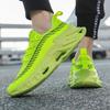 2025 Fashion Green Men‘s Running Shoes Big Size 46 Platform Sports Trainers Men Lightweight Athletic Shoes Zapatillas Hombre