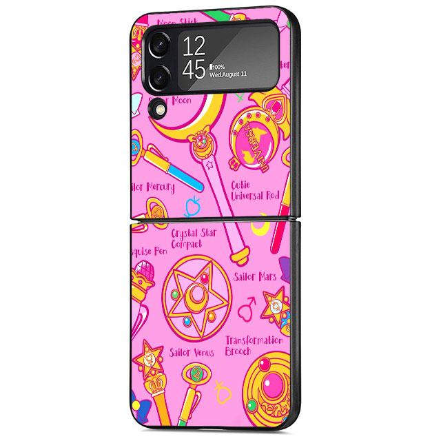 Hard PC Case Funda for Samsung Galaxy Z Flip 4 ZFlip ZFlip3 Z Flip 3 5G Zflip ZFlip4 Flip3 Coque Cute Magic Wand Moon