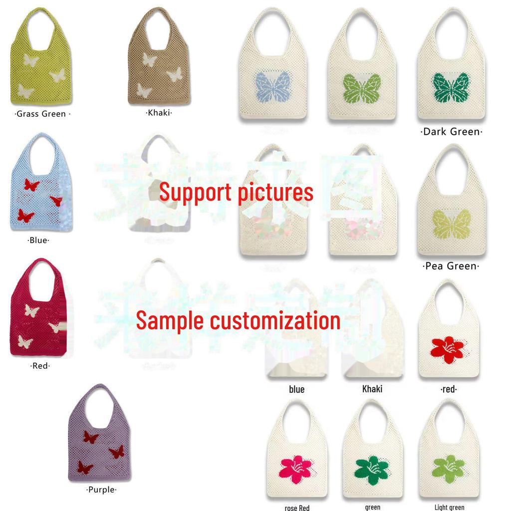2025 Women's Summer Seaside Style Knitted Wool Bag