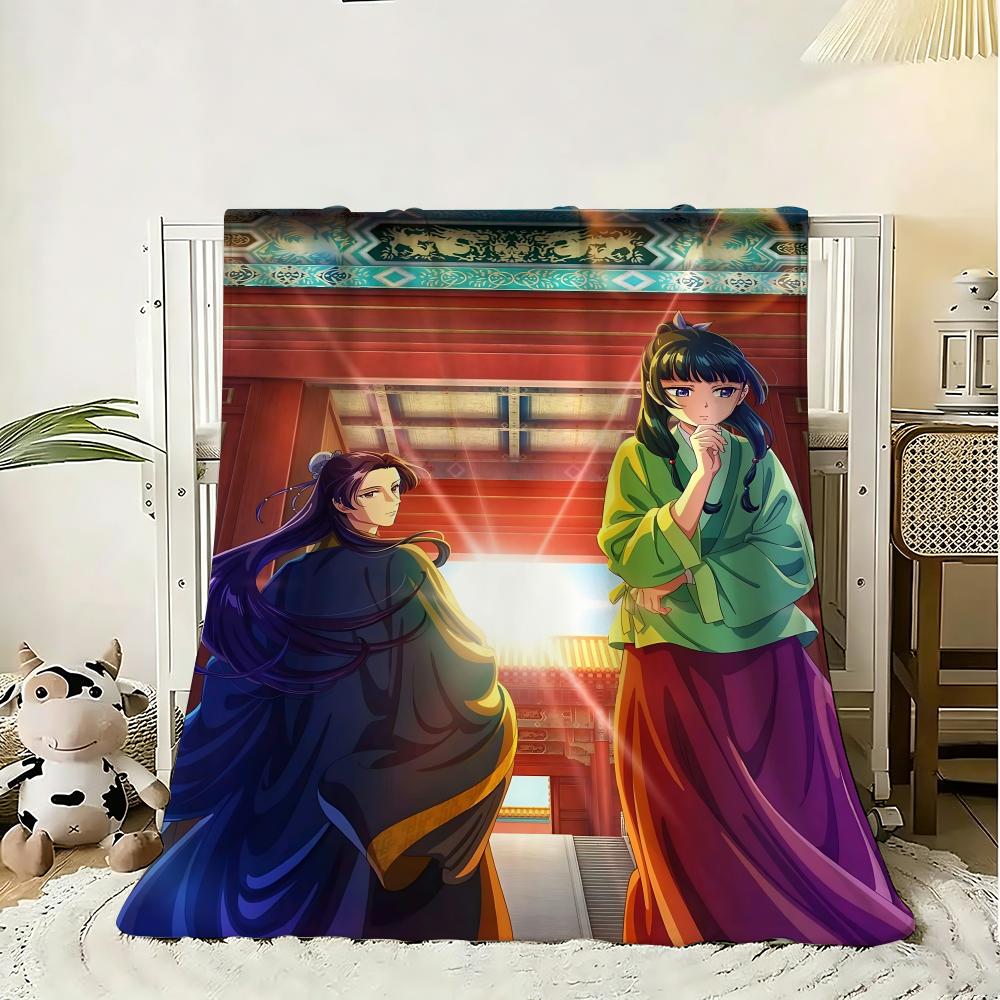 The Apothecary Diaries Throw 240g Flannel Blanket Lightweight Soft Skin-friendly Summer Thin Throw Blanket 75x90cm