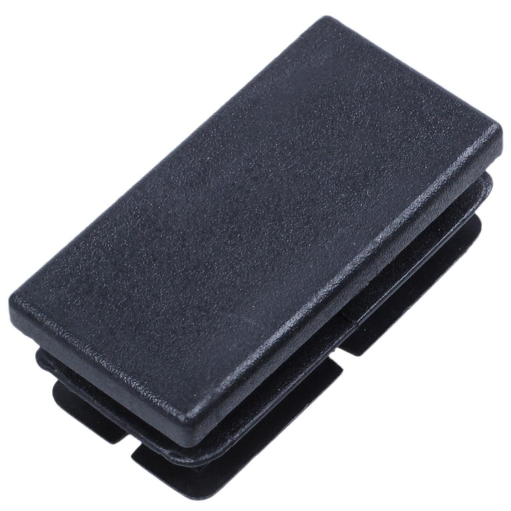 40 Pcs Black Plastic Rectangular Blanking End Caps Inserts 20Mm X 40Mm