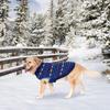 BINGPET Dog Sweaters for Large Dogs,Winter Dog Sweater Warm Clothes Boys Girls with Leash Hole,Classic Snowflake Doggy Knitwear Clothes,Ideal Gift