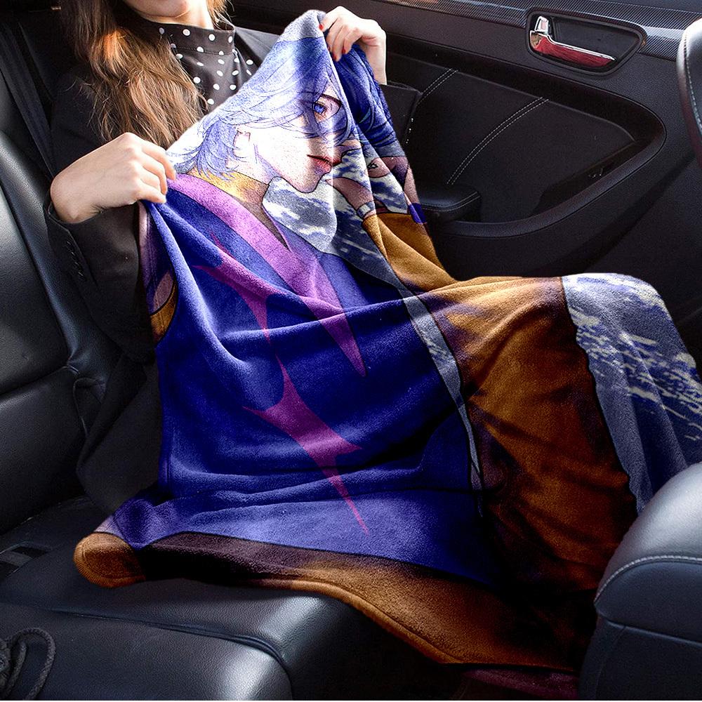 K-POP Anime Girls Group  Four Seasons Soft Warm Blanket  All-Season Thick Knit Polyester Bedspread for Bed, Camping, Travel  Perfect Gift