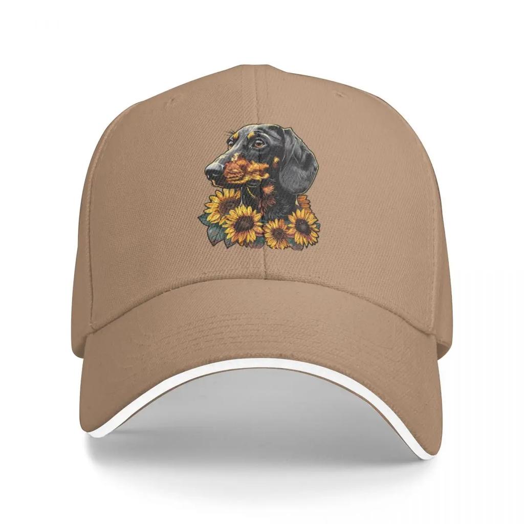 Dachshund Baseball Cap Fishing Caps Unisex Golf  Sun  Custom Girl'S Hats Unisex's