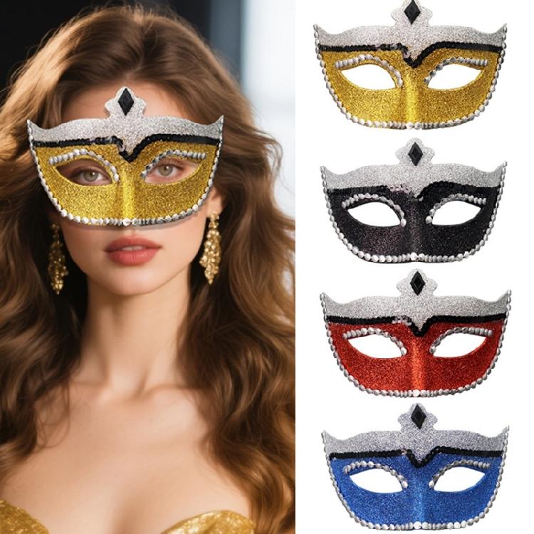 Premium Plastic Masquerades Mask With Color Burst Powder Release Mechanism For Costume Parties