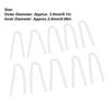 10Pcs Hearing Aid Tube R Type Replacement BTE Earmold Hearing Aid Tubes for Most Hearing Aids