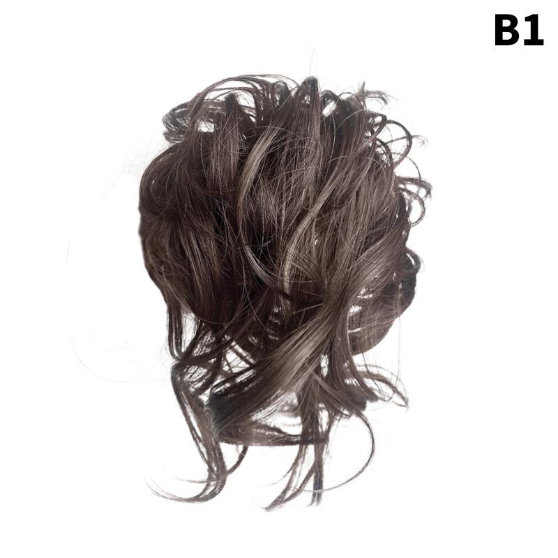 Synthetischer Haarknoten Damen Pferdeschwanz Haarverlängerung Scrunchie Elastisch Dutt Haarteile Scrunchie Wickel