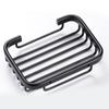 1 Pcs Drill Free Soap Dish Holder Wall Mounted Storage Rack Holder Hollow Type Soap Sponge Dish Bathroom Accessories