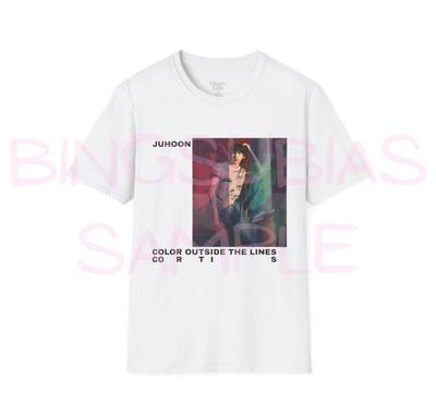 K-Pop Inspired CORTIS T-Shirt | Juhoon Ver. | Red Green Line