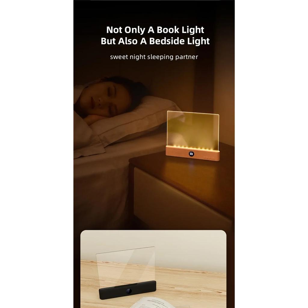 USB Charging Book Reading Lamp Portable LED Eye Protection Night Light Flat Panel Student Bedroom Indoor Night Vision Desk Lamp
