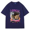 Cute Guinea Pig Men's Pattern Print Short Sleeve Summer Casual Versatile Street Atmosphere T-shirt Cool Breathable Oversized Top