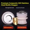 Gianxi Stainless Steel Hot Water Bottle Stopper Silicone Hot Water Bottle Stopper Water Bottle Stopper Insulated Bottle Stopper