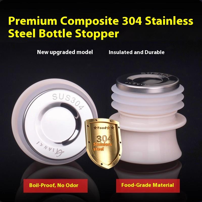 Gianxi Stainless Steel Hot Water Bottle Stopper Silicone Hot Water Bottle Stopper Water Bottle Stopper Insulated Bottle Stopper