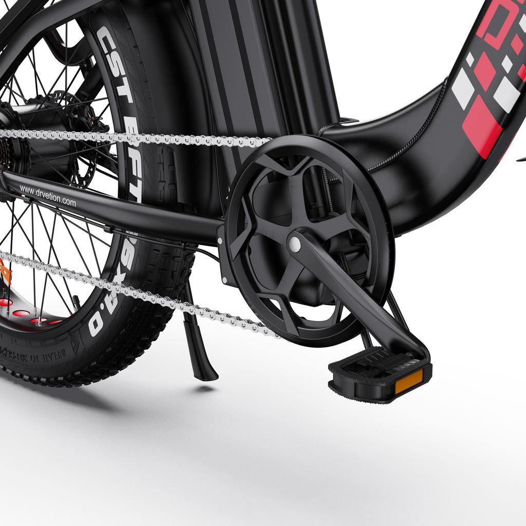 DRVETION CTR26 Step-Thru Fat Tire Ebike, 48V 15Ah Samsung Battery, 100N.M Torque