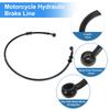 Motoforti 70cm Motorcycle Brake Clutch Oil Hose Line  Black