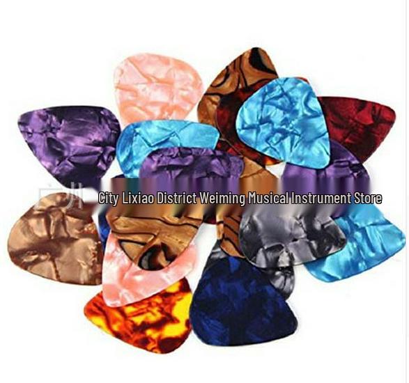 Celluloid & Wooden Folk Guitar Picks for Fingerstyle - Universal Accessories for Guitar & Ukulele