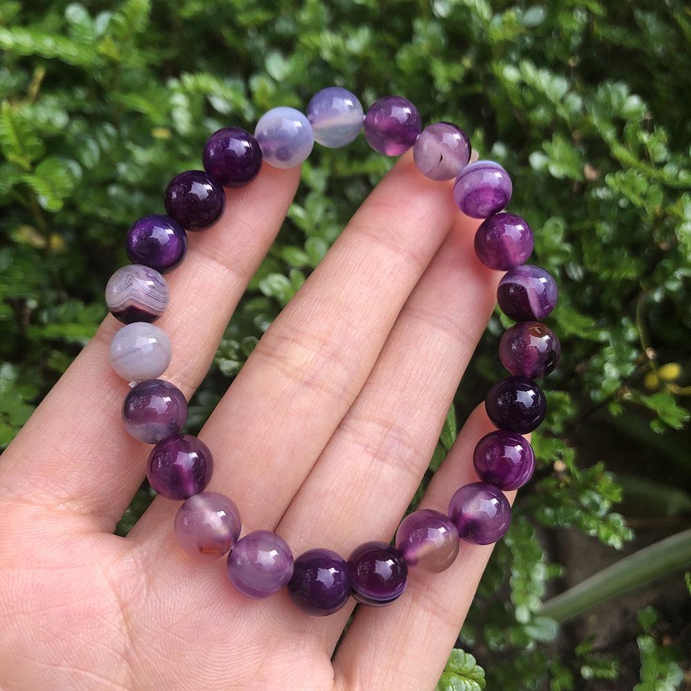 8mm Natural Amazonite Raw Stone Women's Energy Charm Bracelet