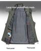 Men's Spring Breathable Outdoor Fishing Vest with Stand Collar and Logo