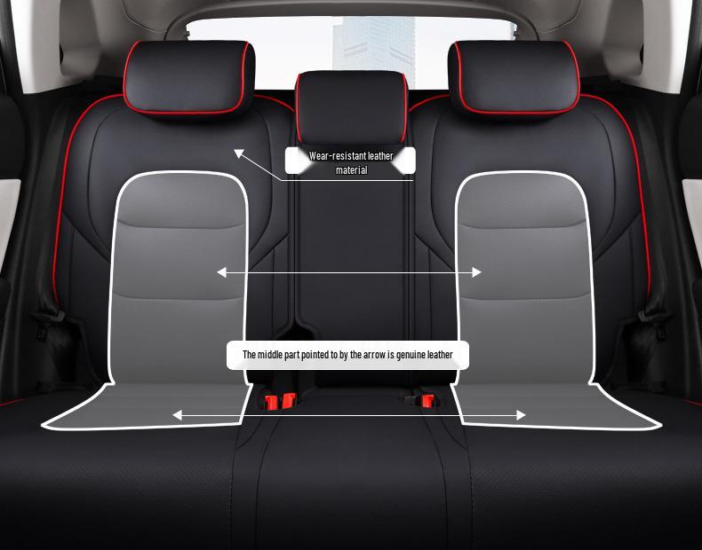 Maßgefertigter Weltmeister EX5 Ganzjahres-Leder-Autositzbezug 5-Sitzer