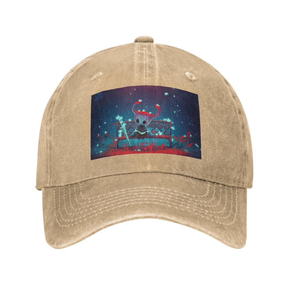 Hollow Knight Washed Denim Cap Casual Baseball Caps Adjustable Hat Summer Unisex Baseball Hats