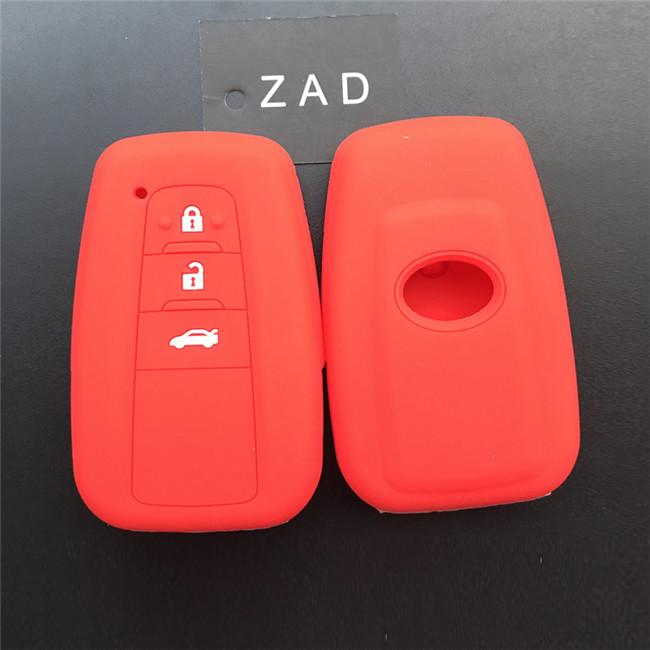 Silicone Car Key Cover Case For Toyota Corolla Rav4 Camry 70 CHR Prado 150 Highlander Key Holder Accessories Fob 2019 2020 2021
