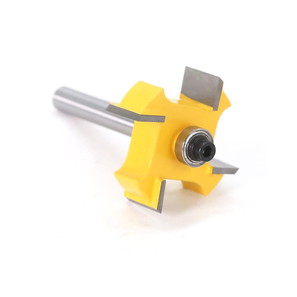 1/3pc 6mm 1/4 Inch Shank T Type Bearings Wood Milling Cutter Industrial Grade Rabbeting Bit Woodworking Tool Router Bits for Wood