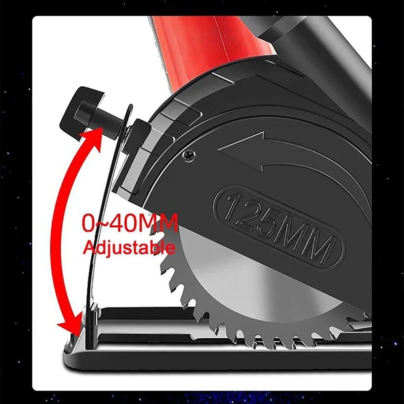 Hand Angle Grinder Converter To Cutter Adjustable 40mm Depth Grinder Bracket To Cutting Woodworking Table Tool with Guide Ruler