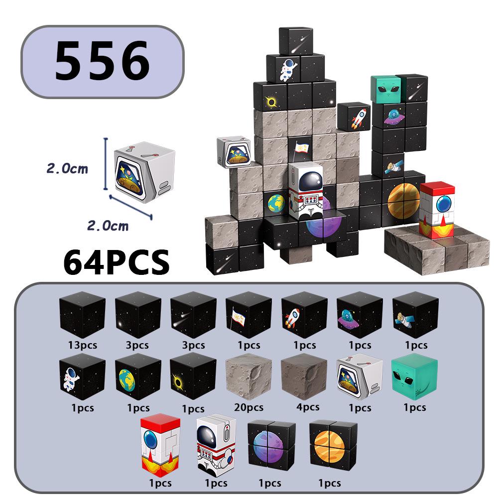 Magnetic World Cube Iron Blocks - Educational Toy for Kids