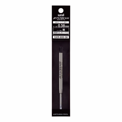 Mitsubishi Pencil Ballpoint Pen Refill Jet Stream Prime 0.38 Single Color Black SXR60038.24