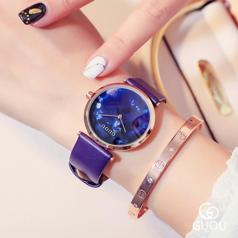 Watch Personality Marble Fashion Simple Niche Ins Quartz Watch for Women