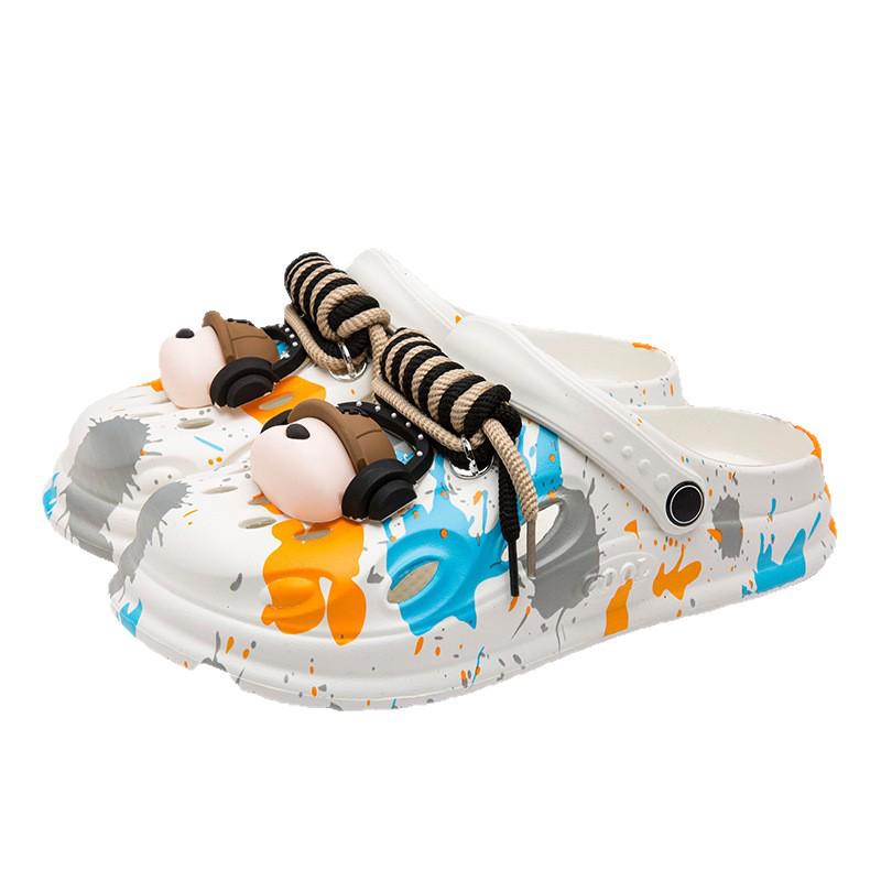 2025 Summer Hole Shoes Dog Ear Slippers - Unisex