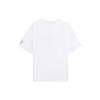 Li-Ning Wade Series International Script Print Round Neck Casual Short Sleeve Drop Shoulder T-Shirt Unisex Tops White AHSS443-2