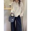 Women's 100% Wool Zipper High Neck Cable Knit Cardigan Sweater