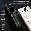 Multi Functional Rechargeable Flashlight,strong Light,telescopic Zoom,magnetic,with Side Light,suitable for Home,camping and Emergency Scenarios